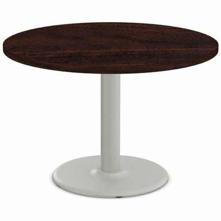 SPECIAL-T Table, Round, 42in Dia x 42in, Fog Gray Base/ Espresso Top SCTCANT242BHGES